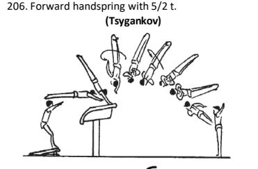 Official symbol for Forward Handspring 2.5 Twist (Tsygankov)