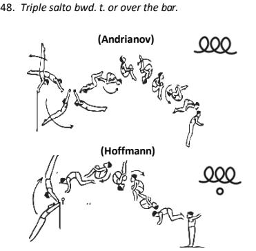 Official symbol for Triple Back Tuck (Andrianov)