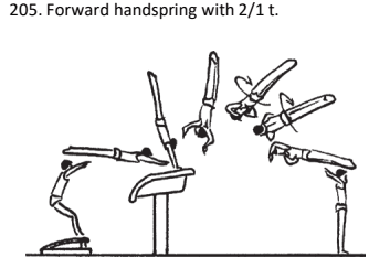 Official symbol for Handspring Front Double Twist