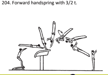 Official symbol for Forward Handspring 1.5 Twist